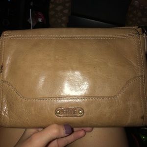 Frye Crossbody!! Tan in color, Great condition!!